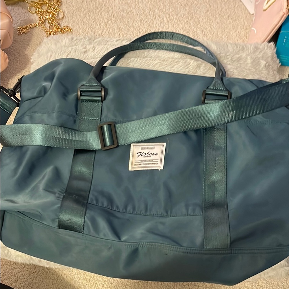 Turquoise Blue Duffel Bag